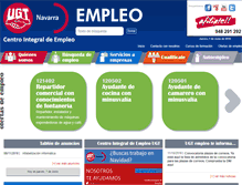 Tablet Screenshot of empleougtnavarra.org